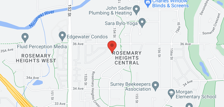 map of 3569 ROSEMARY HEIGHTS CRESCENT
